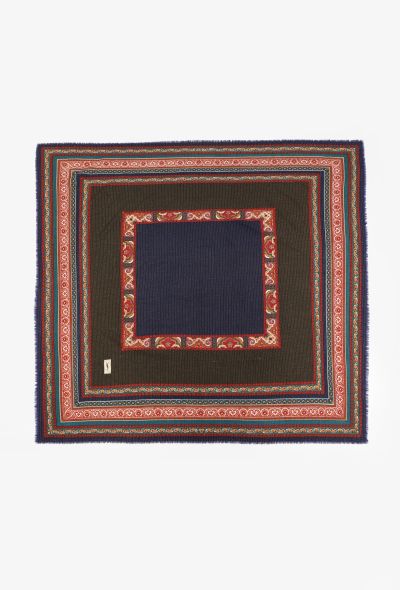 Saint Laurent Vintage Lamé Paisley Shawl - 2