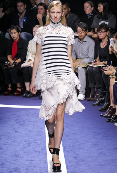 Sacai S/S 2015 Striped Lace Tunic - 2