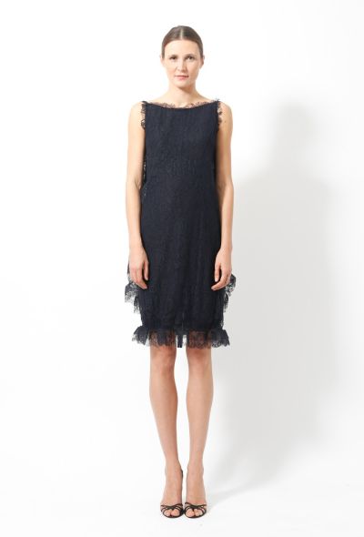 Balenciaga Lace Ruffled Dress - 1