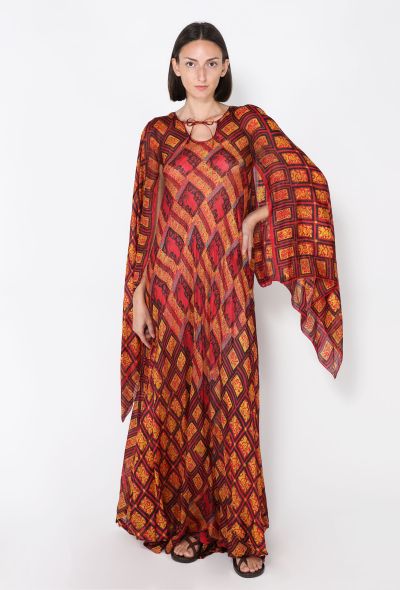 Authentic Indian Silk Kaftan, 1970s - 1