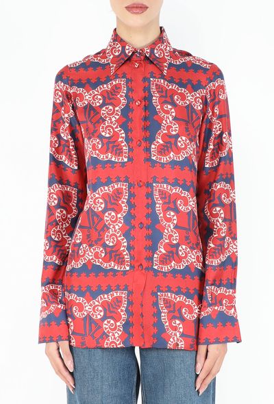 Valentino Resort 2019 Foulard Silk Blouse - 1