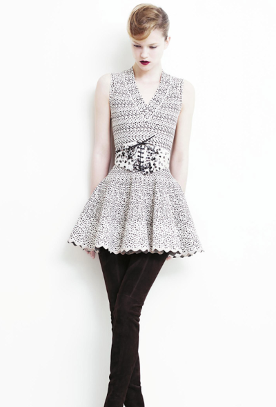 Alaïa F/W 2009 Leopard Knit Skater Dress - 2
