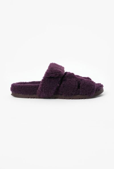 Hermès 2024 Shearling Chypre Sandals - 1