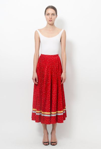 Pleated Cotton Skirt - 2