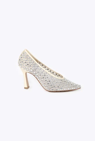 Bottega Veneta Crystal Embellished Sofia Pumps - 1