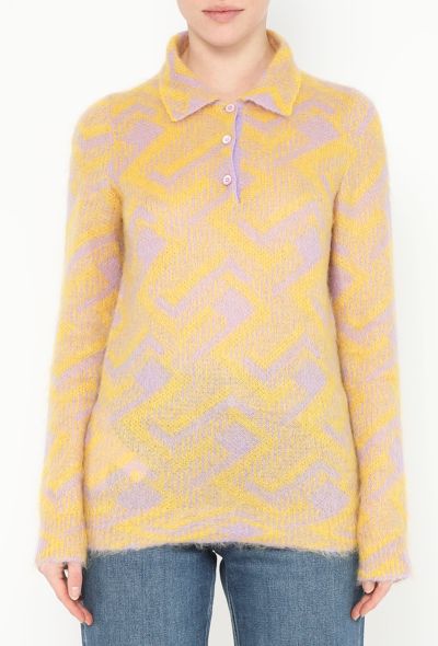 Prada 2021 Geometric Mohair Polo - 1