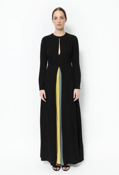 Valentino Pleated Silk Maxi Dress - 1
