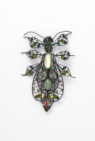 Vintage Fine Jewelry Embellished Dragonfly Brooch - 1