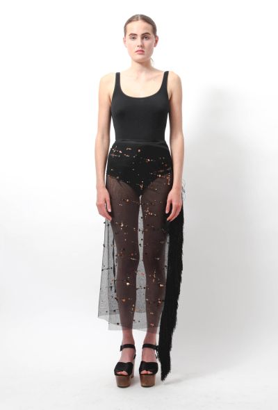 Ann Demeulemeester Feathered Wrap Skirt - 1
