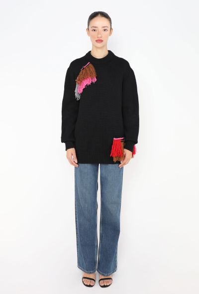 Prada 2017 Fringe Appliqué Sweater - 2