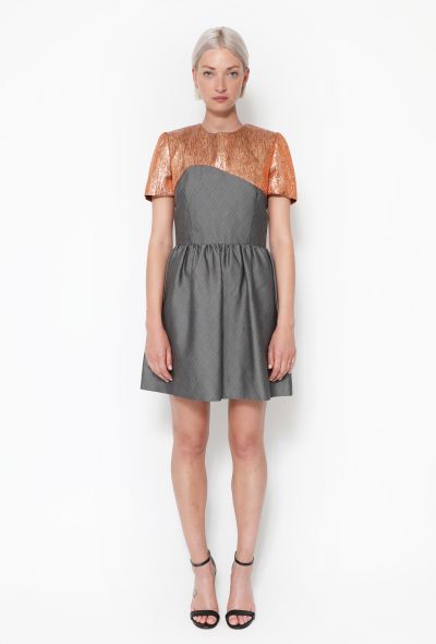 Rodarte Lamé Split Crêpe Dress - 1