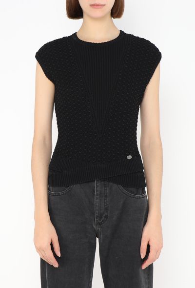 Chanel 'CC' Trellis Knit Top - 2