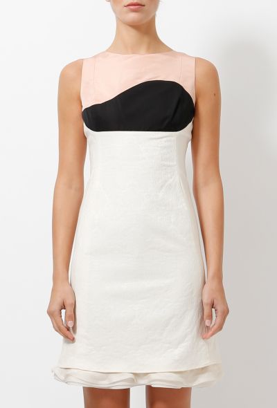 Balenciaga 2005 Tricolor Silk Dress - 2
