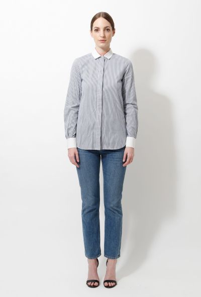 Céline Striped Cotton Dress Shirt - 1