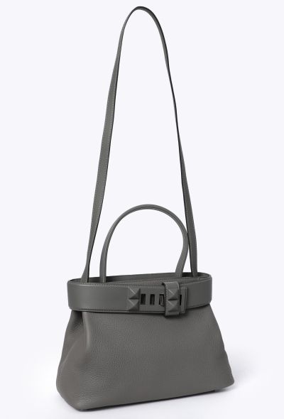 Hermès Gris Meyer Togo Medor Bag - 2