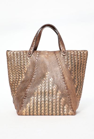 Bottega Veneta S/S 2009 Copper Intrecciato Tote Bag - 1