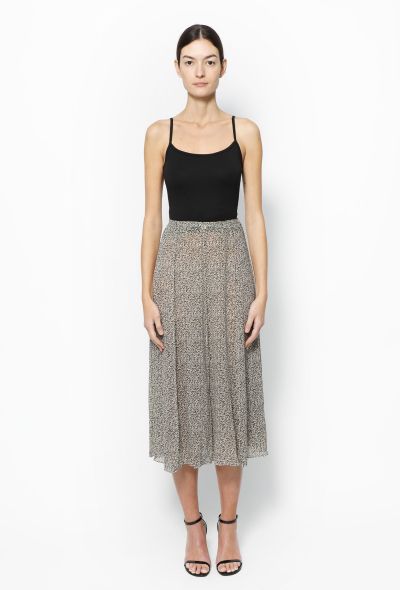 Calvin Klein '90s Printed Silk Skirt - 1