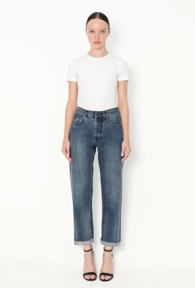 Dior 'J'Adior' Hem Boyfriend Jeans - 1