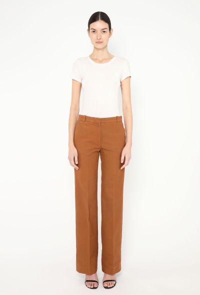 Céline Classic Flared Cotton Trousers - 2