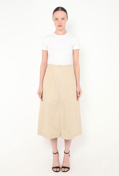Céline Zippered A-Line Skirt - 1