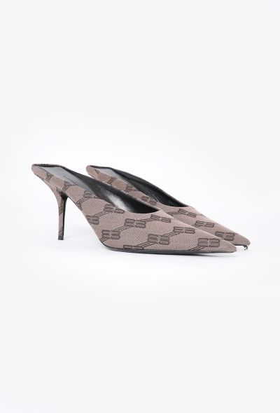 Balenciaga 2022 BB Monogram Knife Heels - 2