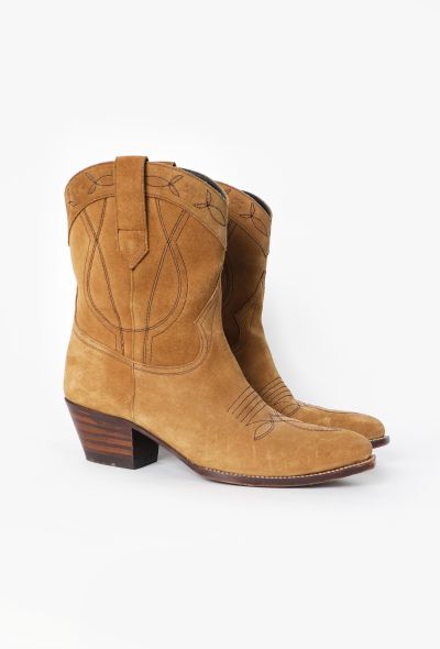 Céline 2021 Santiag Suede Cowboy Boots - 2