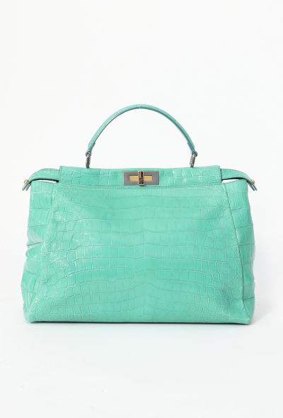 Fendi Alligator Large Peekaboo Bag - 1