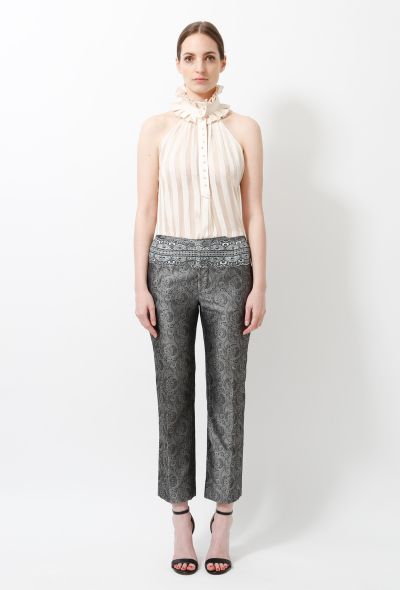 Balenciaga S/S 2006 Baroque Silk Trousers - 1