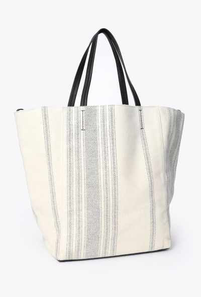 Céline Striped Canvas Phantom Tote - 2