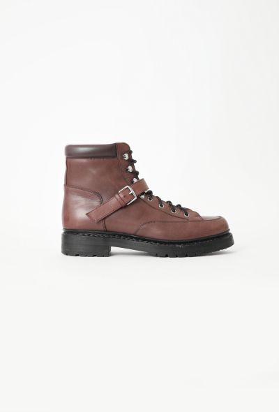 Hermès 2013 Leather Hiking Buckle Boots - 1