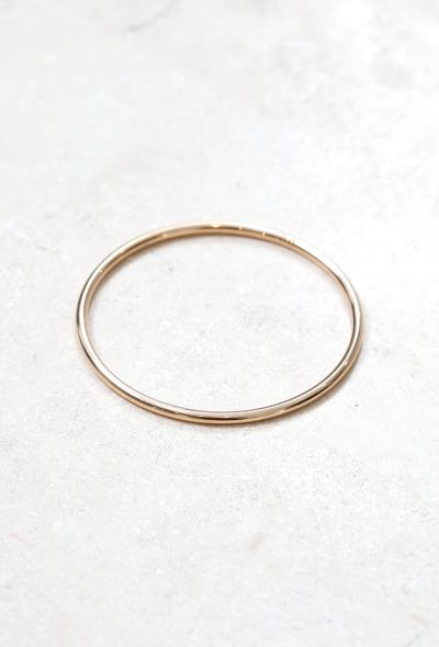 Vintage Fine Jewelry 18k Yellow Gold Bangle Bracelet – 1950s–1960s - 1