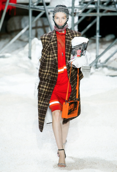 Calvin Klein F/W 2018 Houndstooth Coat - 2