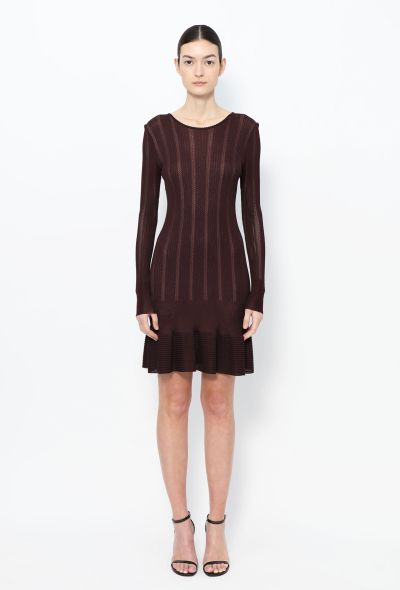 Alaïa 1992 Ribbed Bodycon Knit Dress - 1