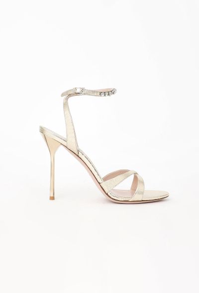 Miu Miu 2019 Metallic Embellished Sandals - 1