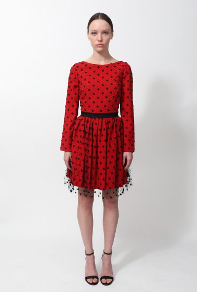 Saint Laurent F/W 2015 Dotted Lace Dress - 1