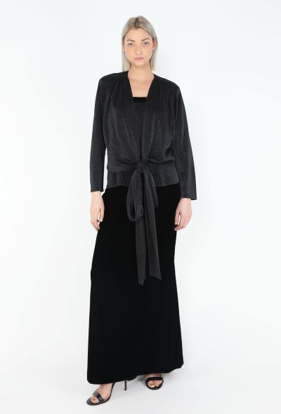 Saint Laurent '90s Iridescent Lurex Gown Ensemble - 1