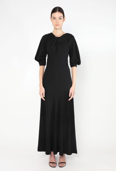 1930s Gathered Crêpe Bias Dress - 2