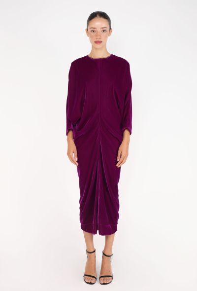 Comme des Garçons Draped Velvet Dress, F/W 2019 - 1