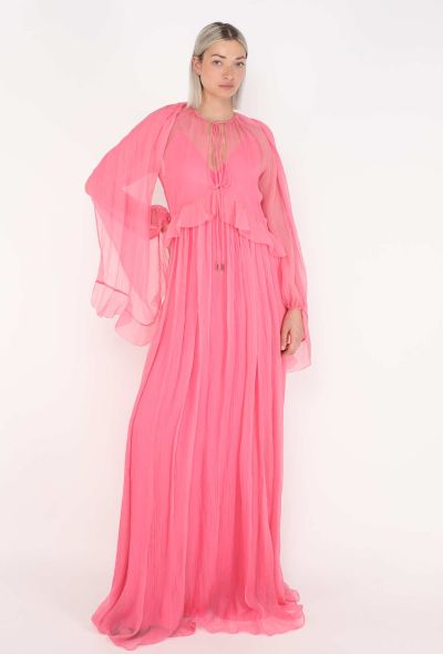 Gucci Ruffled Trim Chiffon Gown, 2024 - 1