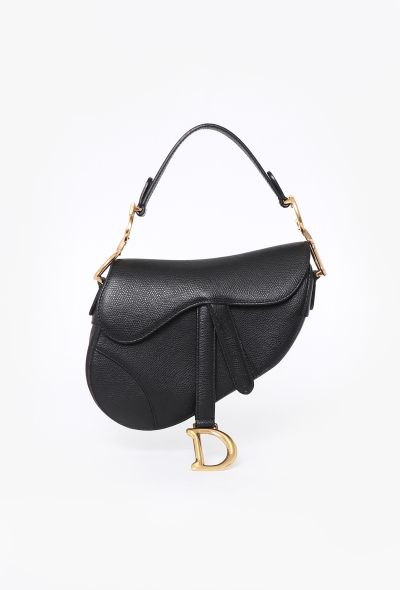 Dior Black Mini Saddle Bag - 1