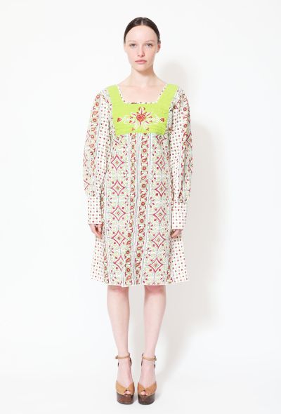 Paisley Dotted Tunic Dress - 1