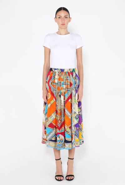 Comme des Garçons Floral Geometric Printed Skirt, 2018 - 1