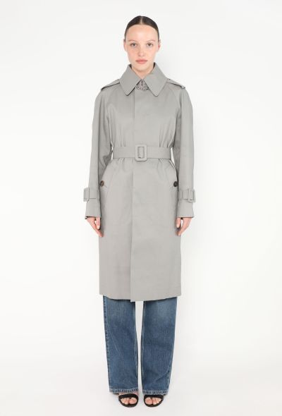 Balenciaga Belted Mackintosh Trench Coat - 1