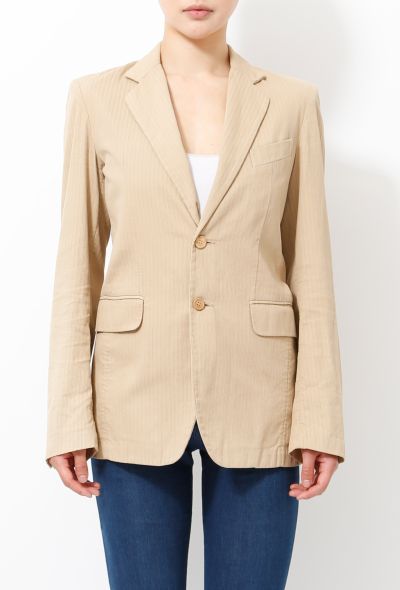 Balenciaga Le Dix 2002 Textured Pinstripe Jacket - 1