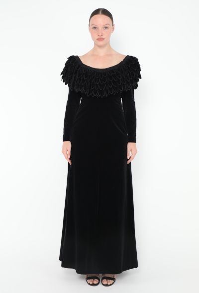 Nina Ricci Couture 1968 Velvet Petal Dress - 1