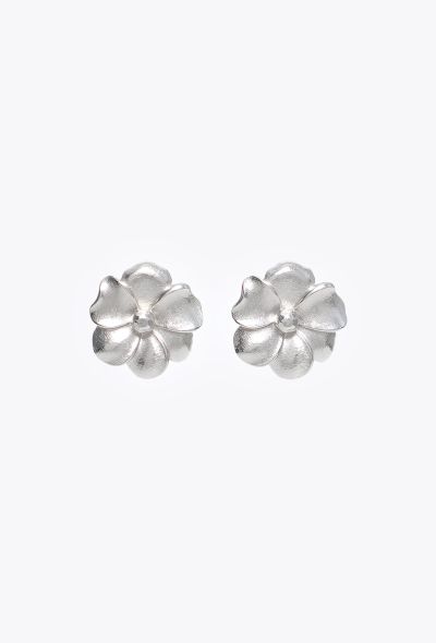Dior Vintage Flower Clip-On Earrings - 1