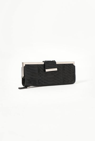 Miu Miu Black Python Long Wallet - 2