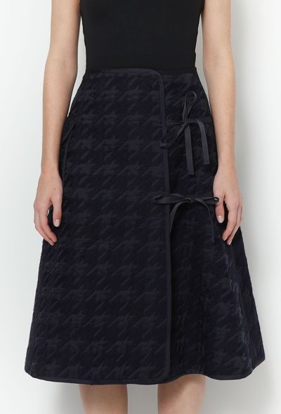 Modern Designers Noir Kei Ninomiya Houndstooth Wrap Skirt - 2