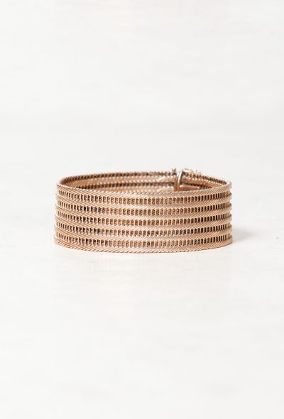 Vintage Fine Jewelry 18k Yellow Gold Cuff - 1