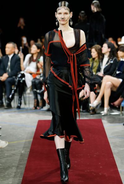 Givenchy F/W 2015 Trim Peplum Wool Skirt - 2